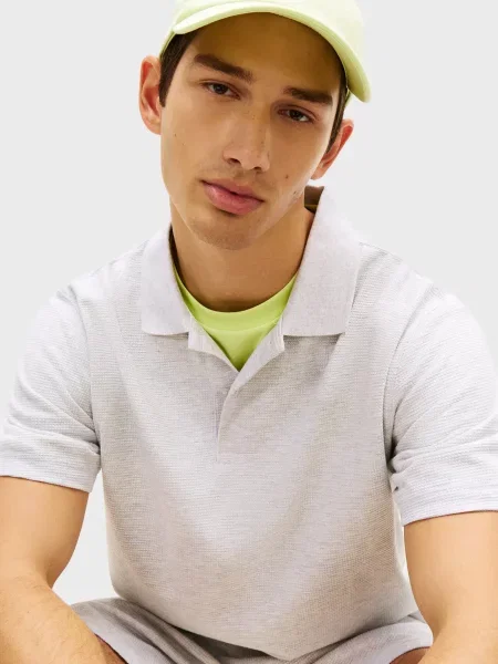 Поло Tommy Jeans серое