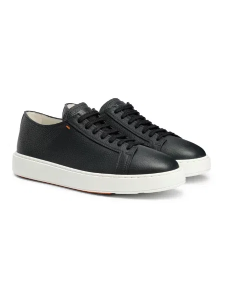 Sneakersy Santoni skórzane niebieskie
