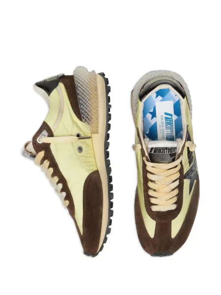 Szarvasbőr sneaker Golden Goose Running fekete