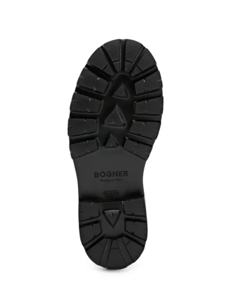 Botine Bogner cu șireturi din piele negru