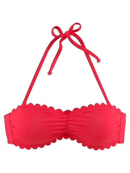 LASCANA Bikini zgornji del rdeča