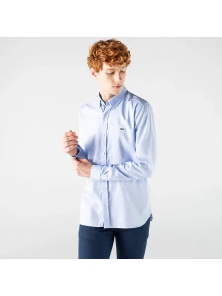 Lacoste сорочка чоловіча блакитна