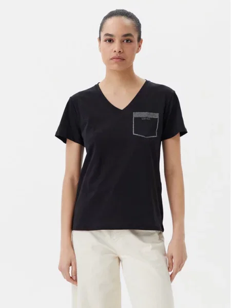 Liu Jo Sport T-Shirt μαύρο