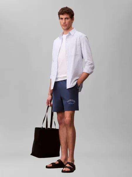 Calvin Klein Jeans szorty dresowe Mężczyźni jednolity S niebieski