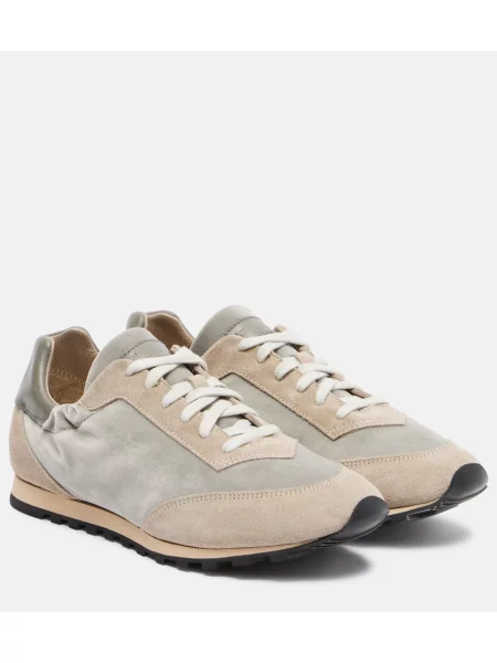 Sneakerși Le Monde Beryl din piele de căprioară gri
