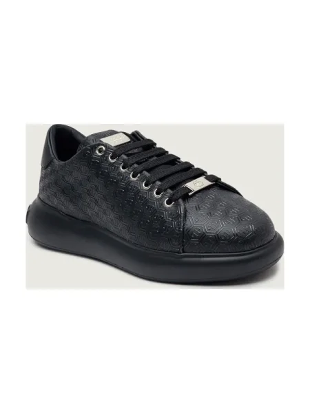 Sneakerși Philipp Plein din piele negru