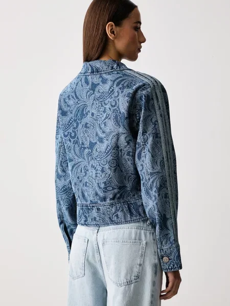 Adidas Originals преходно яке дамско от деним Liberty синьо