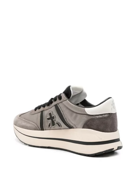 Sneakerși Premiata cu platformă gri