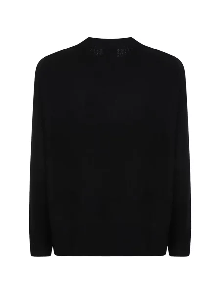 Pulover Allude din cașmir cu decolteu rotund negru