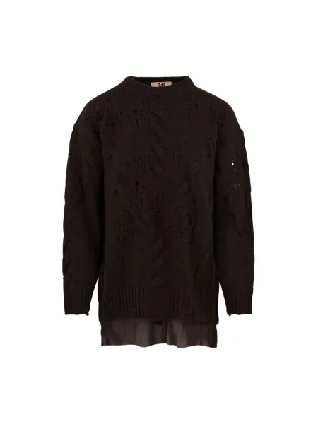Sweter Aniye By wełniany brązowy