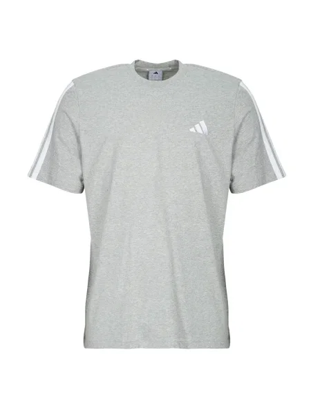 Tricou Adidas cu dungi gri