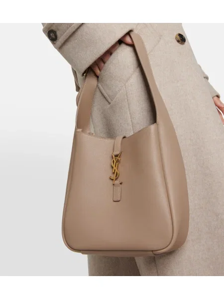 Bőr bőr táska Saint Laurent szürke