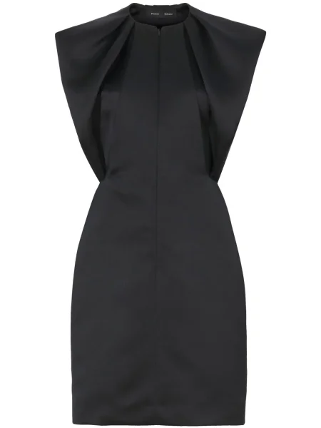 Rochie Proenza Schouler din satin de costum negru