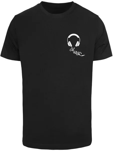 Mister Tee Tricou Melodic / alb negru
