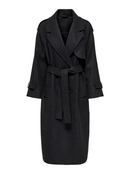 ONLY Palton de primăvară-toamnă închis gri