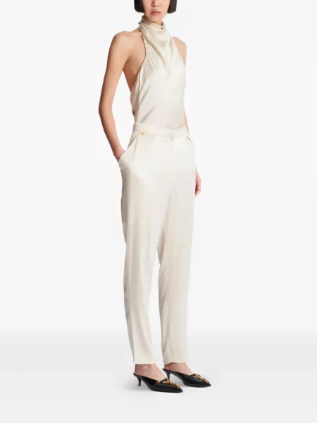 Pantaloni Balmain de mătase