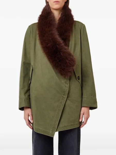 Geacă parka Liu Jo cu blană verde