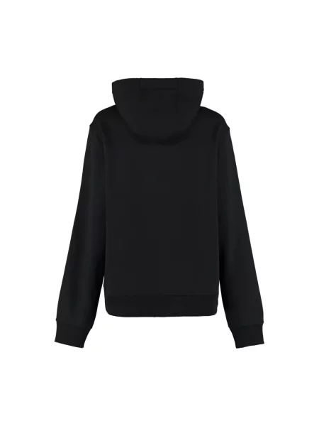Bluza z kapturem Burberry z kapturem z nadrukiem czarna