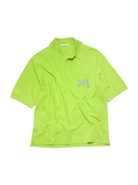 Koszulka polo Acne Studios zielona