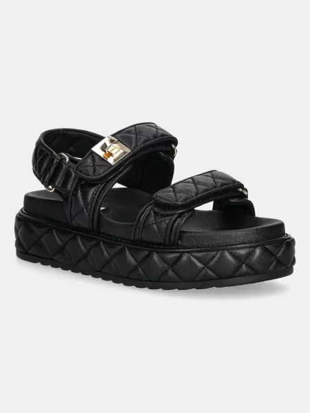 Steve Madden sandale de piele Bigmona cu platforma negru