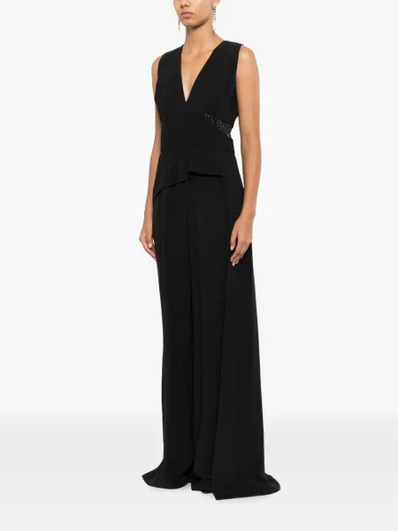 Krajkový overal Elie Saab černý