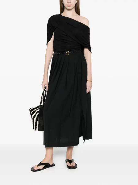 Fusta plisata Ivory Paris plisată negru