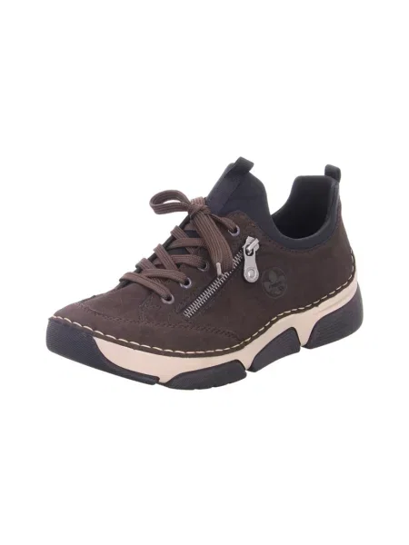 Sneakersy Rieker brązowe