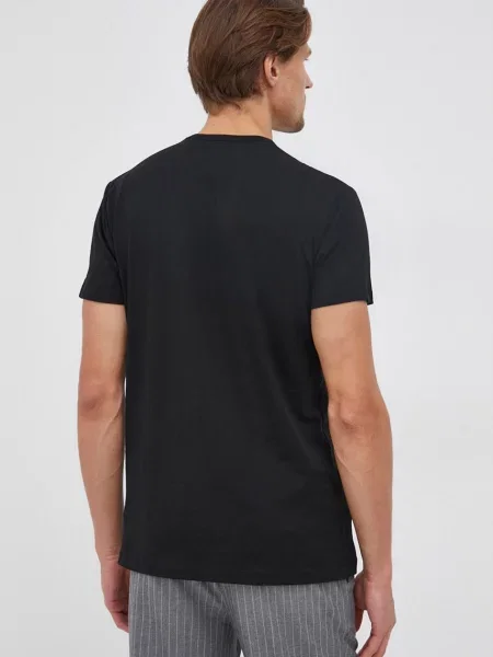 Pepe Jeans Tricou Basic bărbați negru neted alb