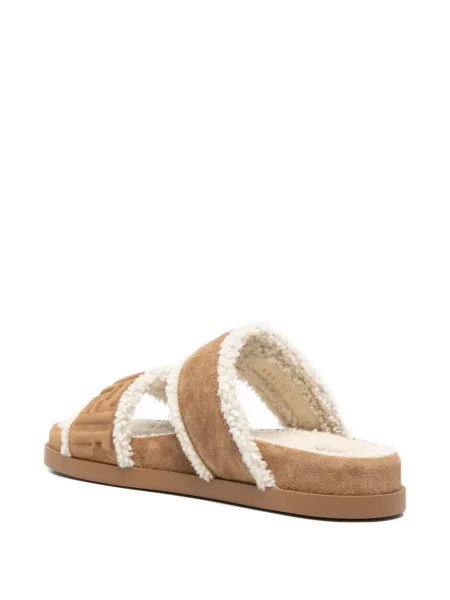 Sandale Fendi din piele de căprioară