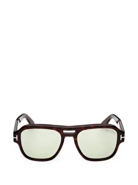 Ochelari de soare Tom Ford Eyewear cu imprimeu geometric maro