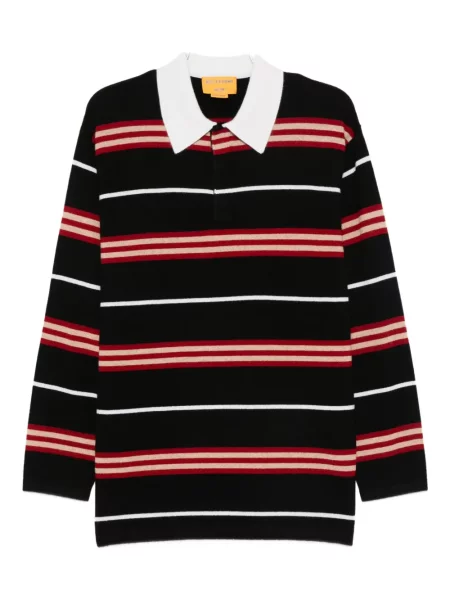 Prugasti džemper Guest In Residence od kašmira crna