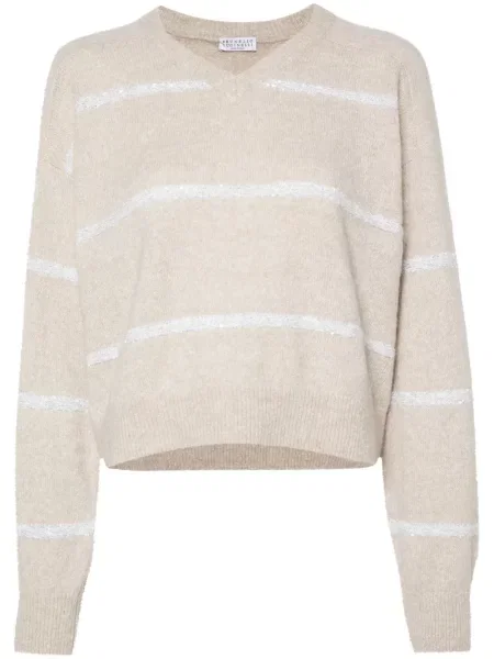 Pulover Brunello Cucinelli cu paiete