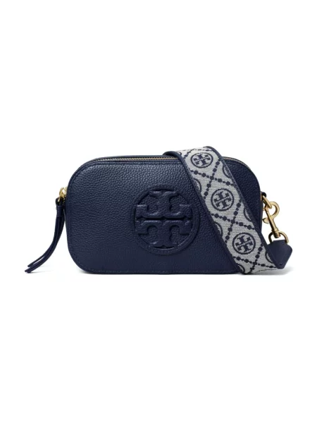 Torebka crossbody Tory Burch skórzana elegancka niebieska
