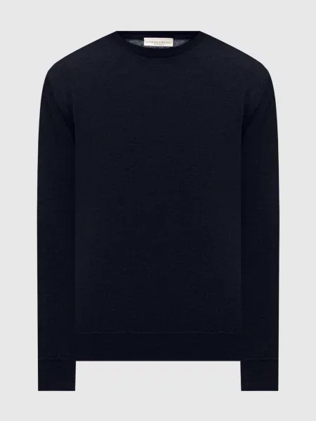 Джемпер з вовни мериноса Cashmere&whiskey синій