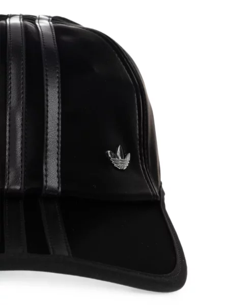 Бягане панталон Adidas на райета черно