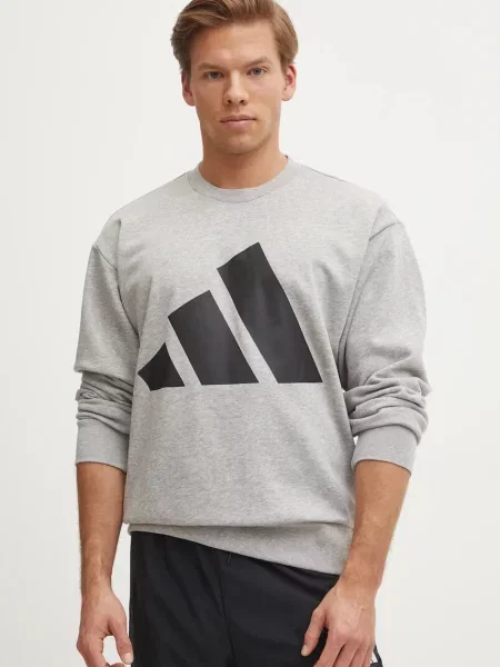 Adidas Суитшърт Essentials Big Logo сив