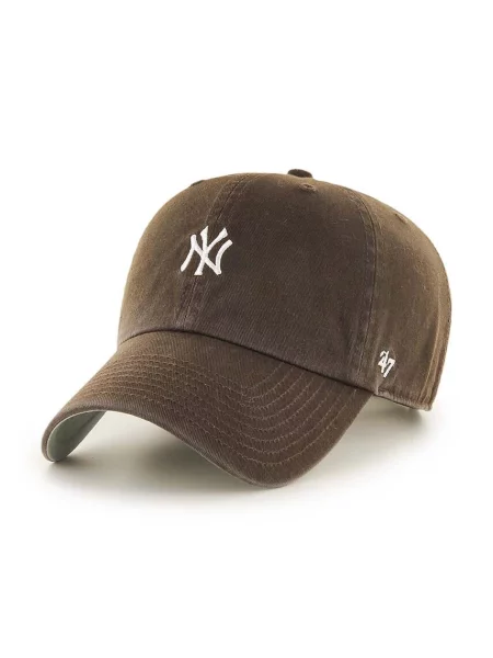 Baseballová čepice MLB New York Yankees s aplikací hnědá