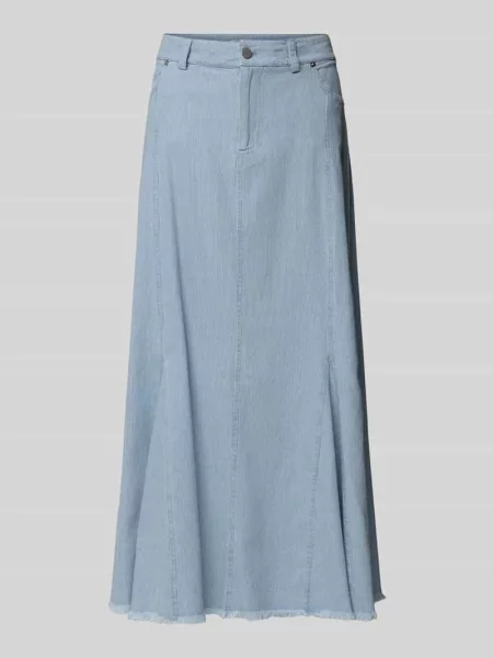 Spódnica jeansowa z 5 Christian Berg Woman niebieska