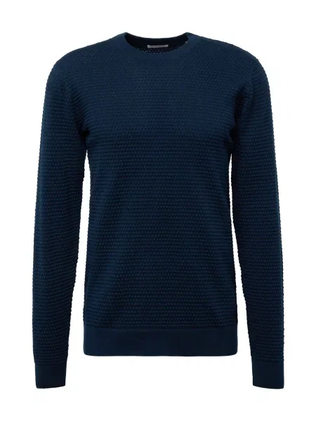 KnowledgeCotton Apparel Pulover Vagn închis albastru