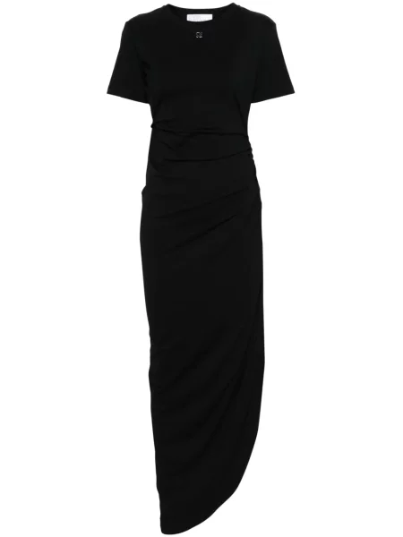 Sukienka koszulowa Giuseppe Di Morabito drapowana czarna