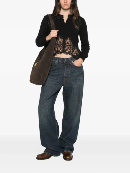 Cardigan Ermanno Scervino din dantelă negru