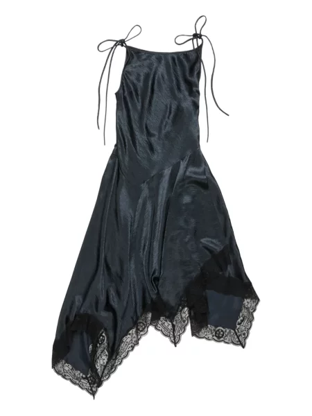 Rochie Acne Studios din dantelă de costum albastru