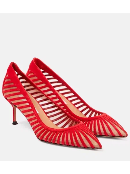 Salonarji Aquazzura iz semiša rdeča