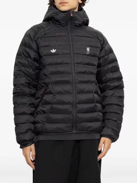 Geacă Adidas cu glugă negru