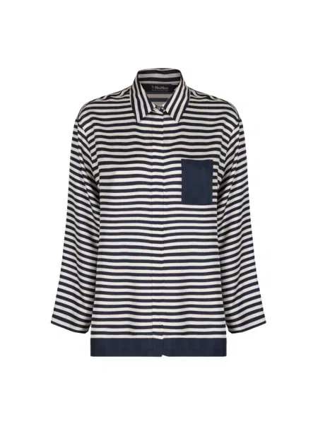 Koszula Max Mara niebieska