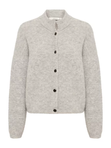 Gestuz Geacă tricotată AlphaGZ amestecat gri