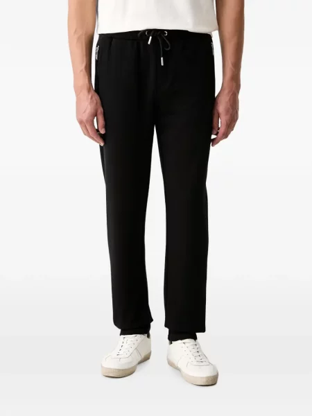 Pantaloni Karl Lagerfeld alergare cu cordon negru