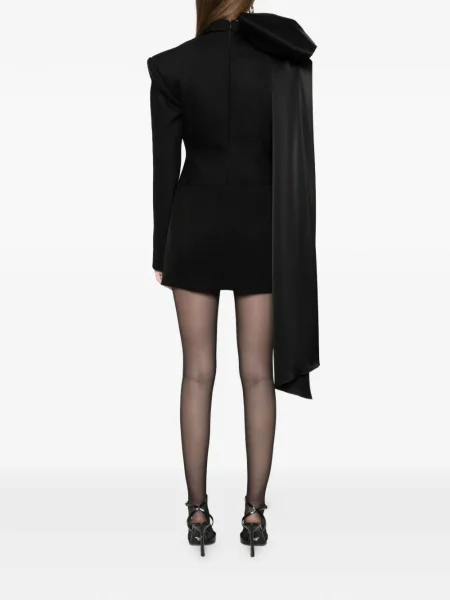 Rochie mini David Koma cu funde de costum negru