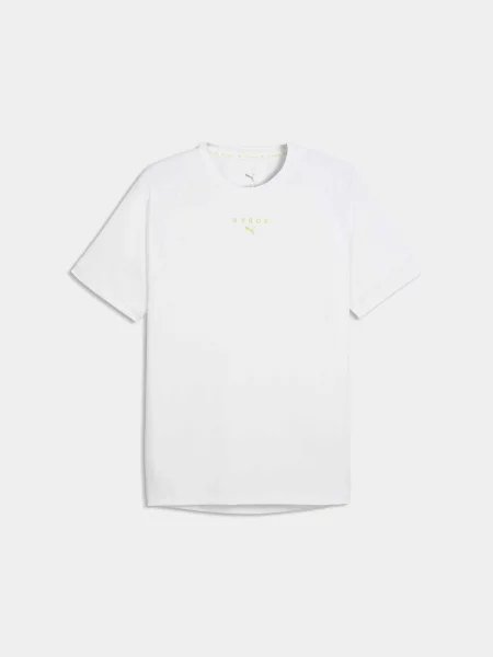 Спортивна футболка PUMA M x Hyrox Pwrmode Tee комбінований верх білий