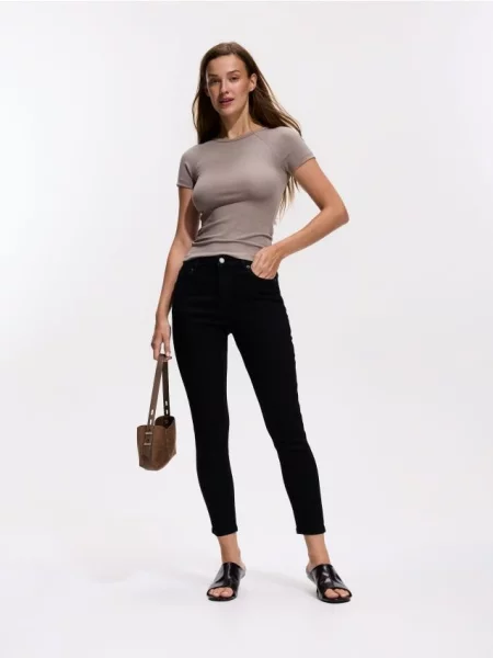 Reserved Jeans slim fit push up negru